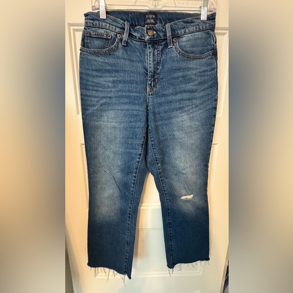 J. Crew Mid Rise Flare Crop Jeans Size 27 - Picture 1 of 9